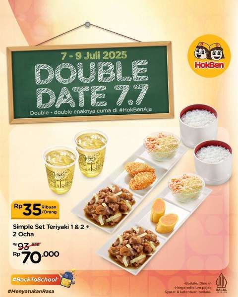 Promo HokBen 7.7 Mulai 7-9 Juli 2025