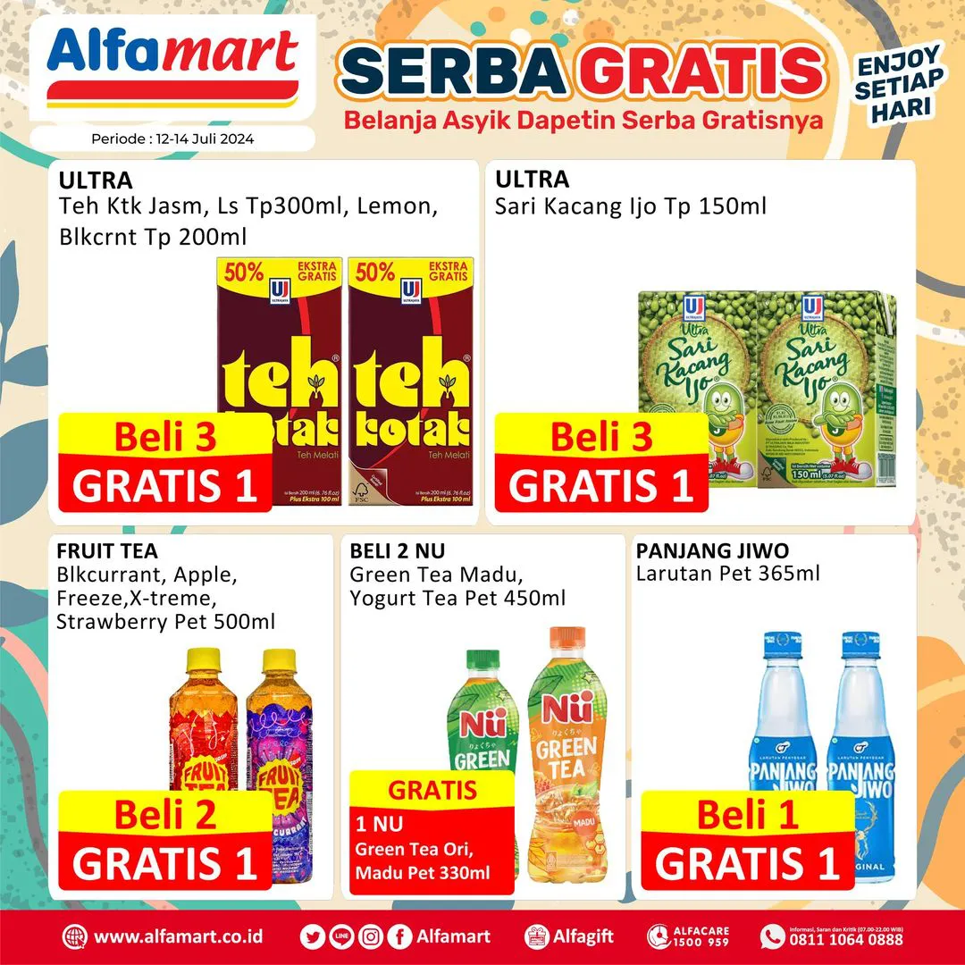 Promo Alfamart Serba Gratis Periode 12-14 Juli 2024