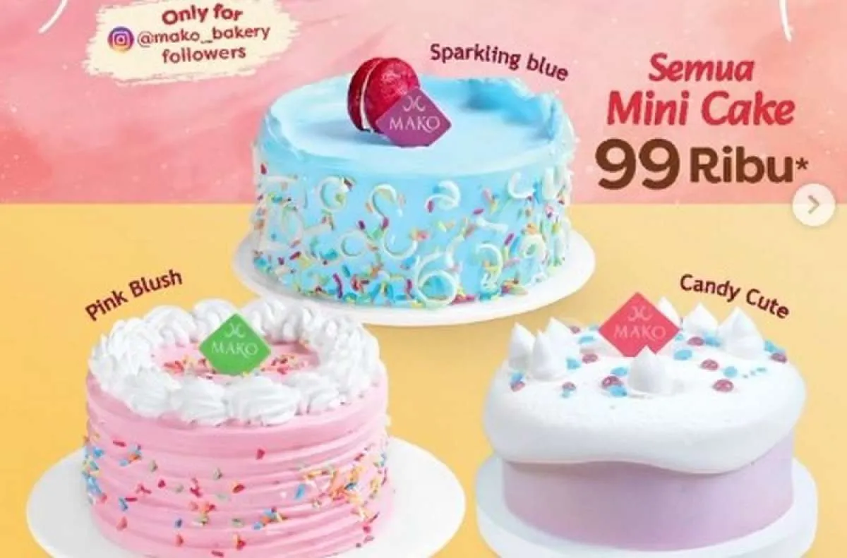 Promo Mako Bakery Cake Festival 1-5 Desember 2025, Harga Mulai Rp 13.000