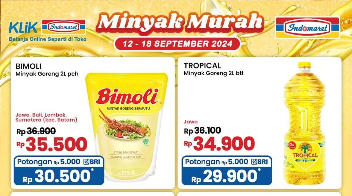 Promo Minyak Goreng di Indomaret Berakhir Hari Ini, Cek Promo di Alfamart-Superindo