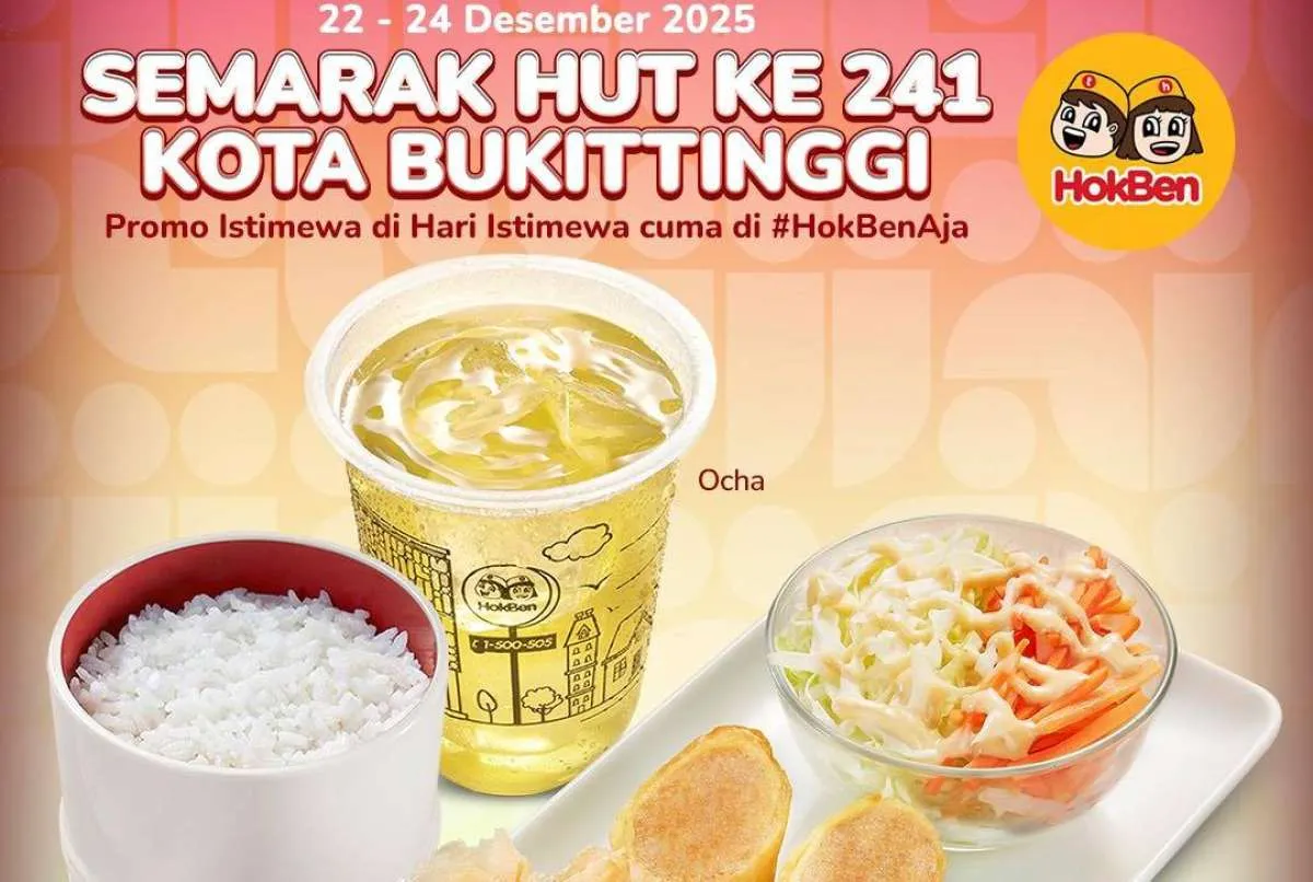 Promo HokBen HUT Kota Bukittinggi ke-241, Dapatkan Diskon Hoka Hemat