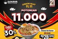 Promo 11.11 November 2025 di Yoshinoya, Gokana Ramen, CGV & Tomoro Coffee