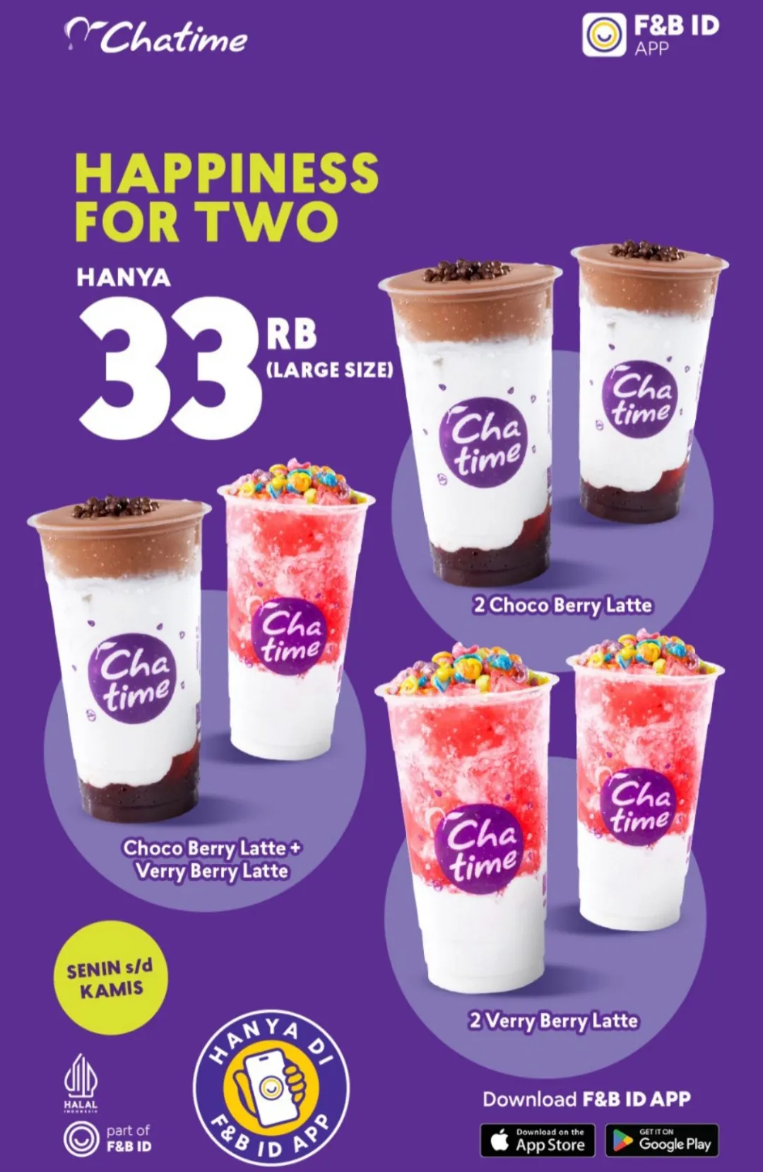 Promo chatime happiness for two