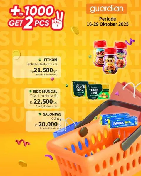 Promo Guardian Super Hemat Periode 16-29 Oktober 2025