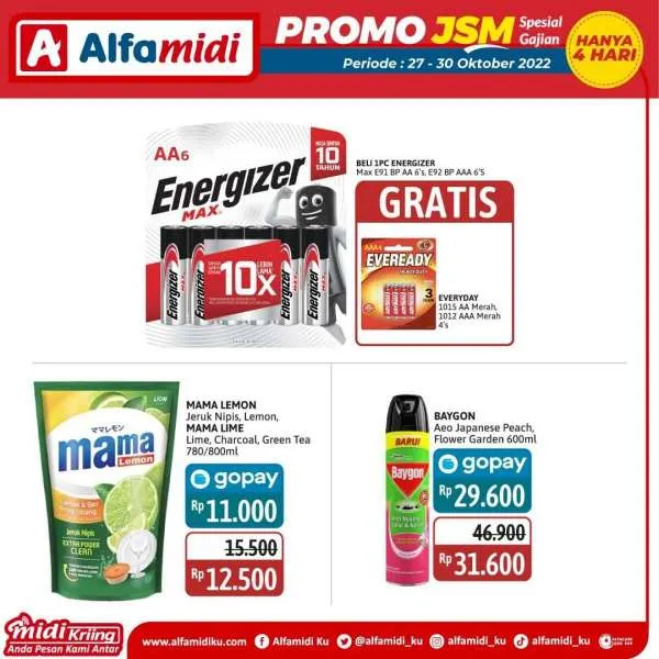 Promo JSM Alfamidi Spesial Gajian Periode 27-30 Oktober 2022