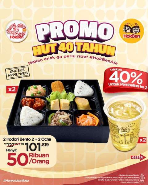 Promo HokBen HUT 40 tahun