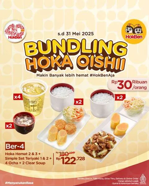 Promo HokBen Hoka Oishii Berempat