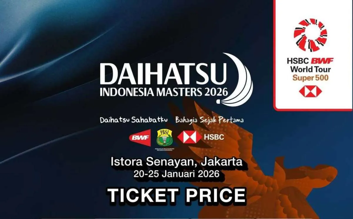 PBSI Rilis Harga Tiket Daihatsu Indonesia Masters 2026 Presale & Normal, Cek Di Sini!