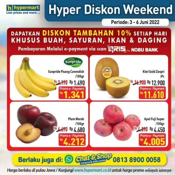 Promo Hypermart Hyper Diskon Weekend Periode 3-6 Juni 2022