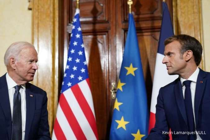 Emmanuel Macron Bertemu Joe Biden, Bahas Israel hingga Ukraina