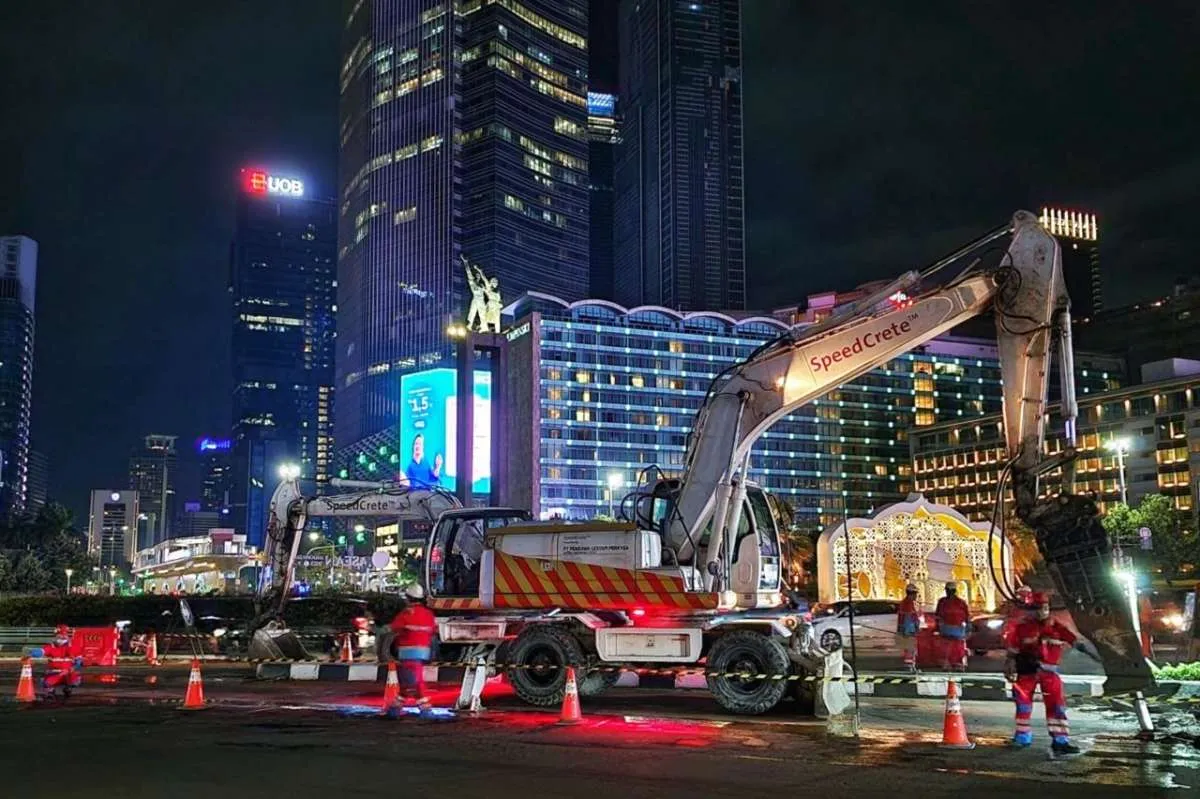 SIG Garap Perbaikan 14 Koridor Jalur Bus TransJakarta Gunakan Beton Cepat Kering