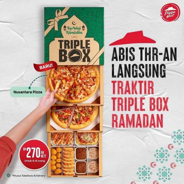 Promo Pizza Hut Tripe Box di Bulan Ramadhan