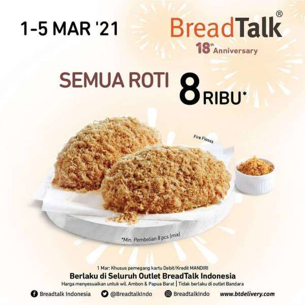 Promo BreadTalk 1-5 Maret 2021
