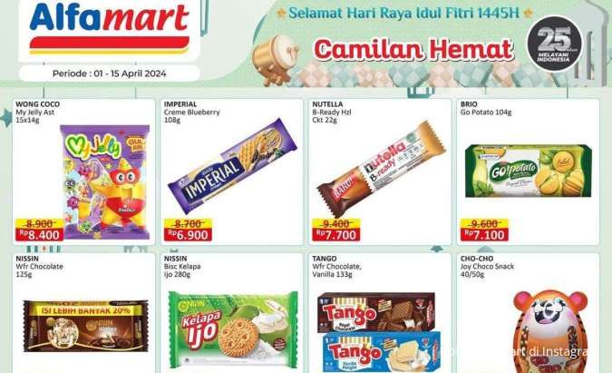 Promo Alfamart Snack Hemat Mulai Rp 3.900, Camilan Lezat Mudik dan Lebaran