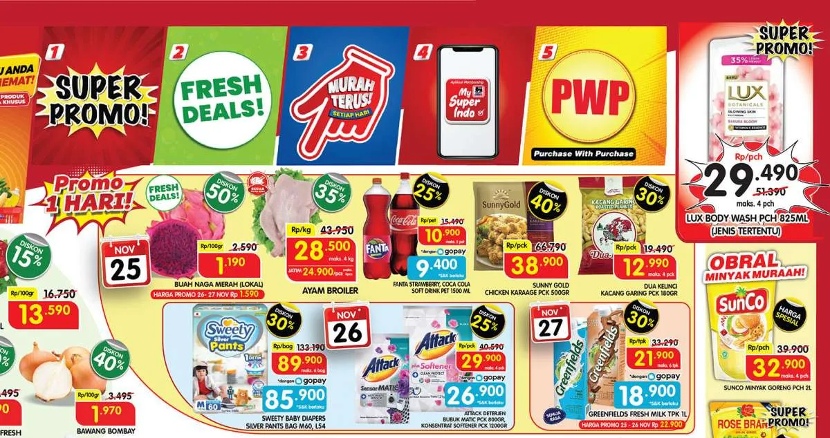 Harga Promo JSM Superindo hingga 27 November 2022, Belanja Lebih Hemat di Hari Minggu