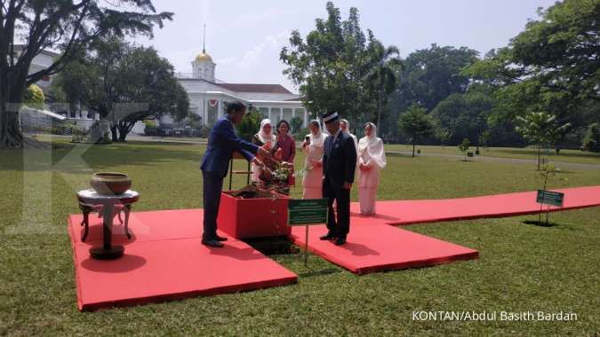 Presiden Jokowi sambut Raja Malaysia di Istana Bogor