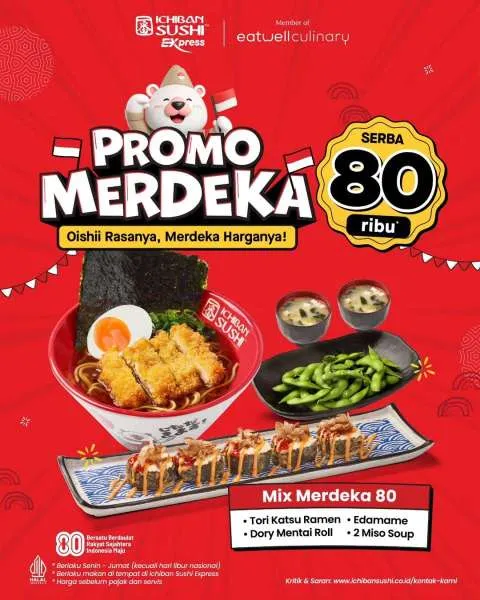 Promo Merdeka Ichiban Sushi Mix Merdeka