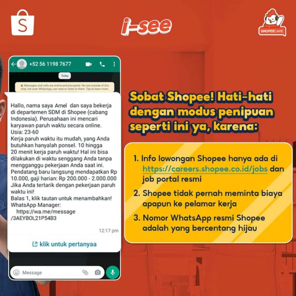 Hati-Hati Modus Penipuan Lowongan Kerja Shoppe Masih Marak