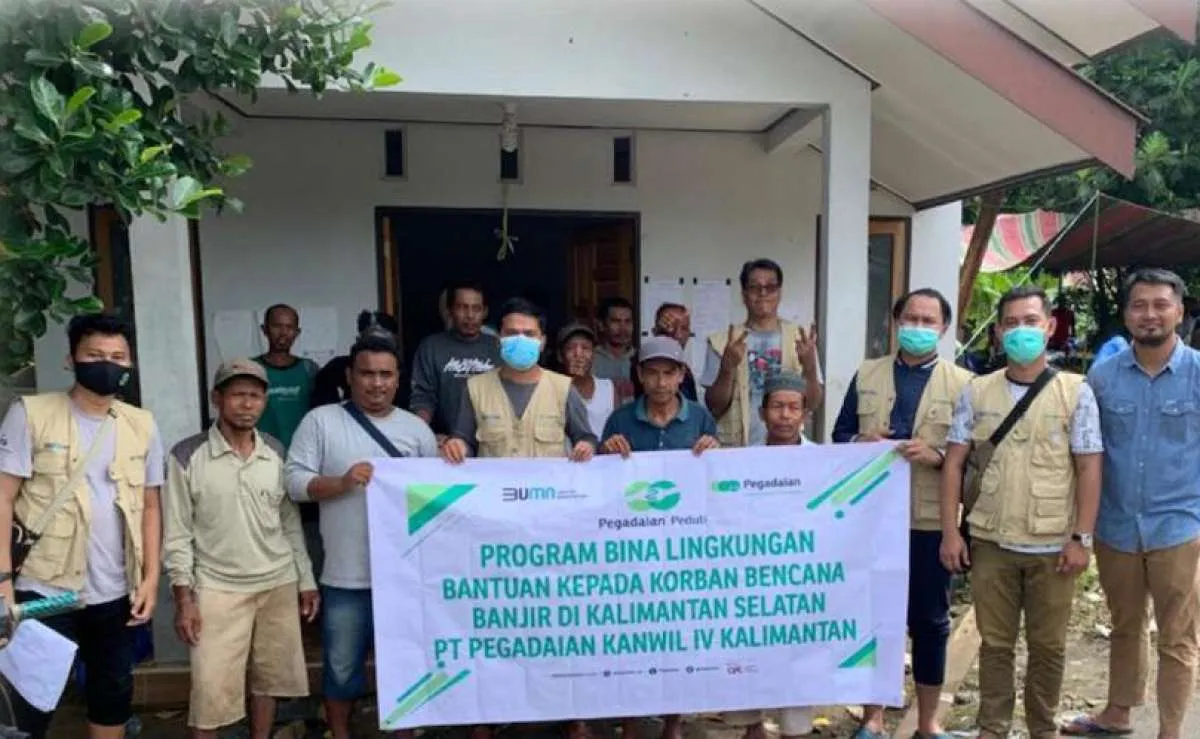 Pegadaian salurkan bantuan untuk korban banjir Kalimantan Selatan