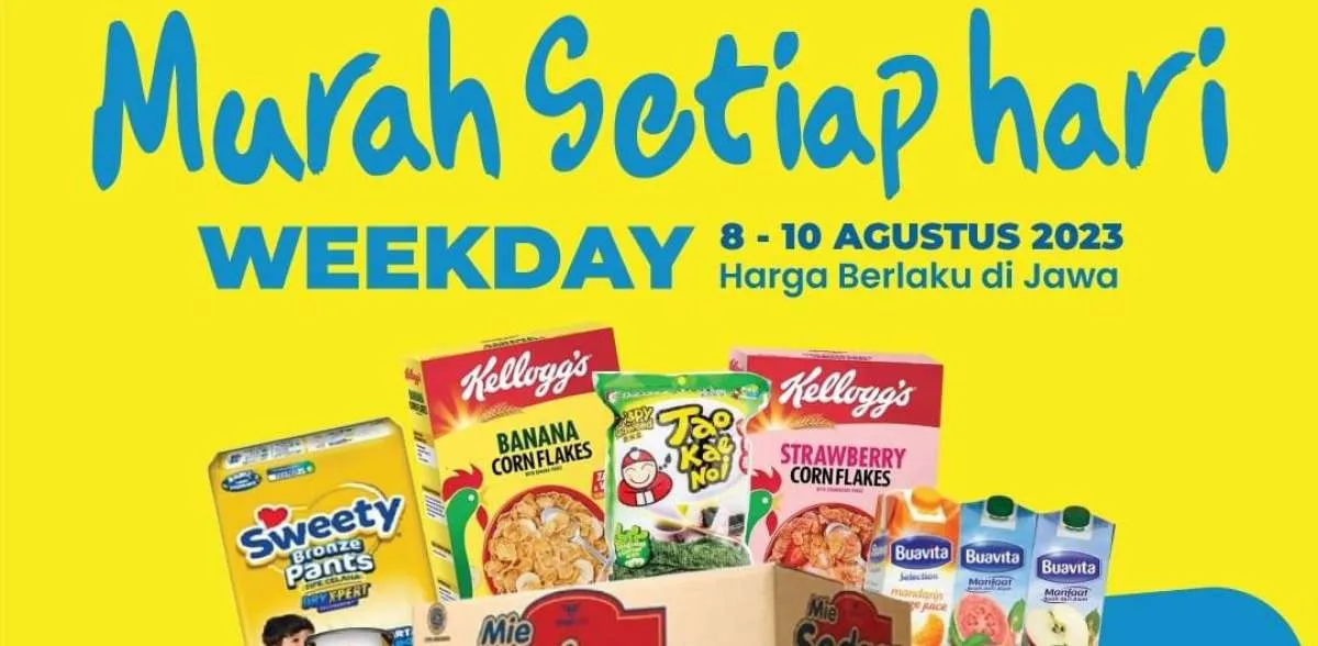 Katalog Promo Hypermart Terbaru 8-10 Agustus 2023, Promo Weekday Selama 3 Hari