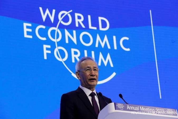 Wakil PM China Liu He hadiri pertemuan tahunan WEF 2023.