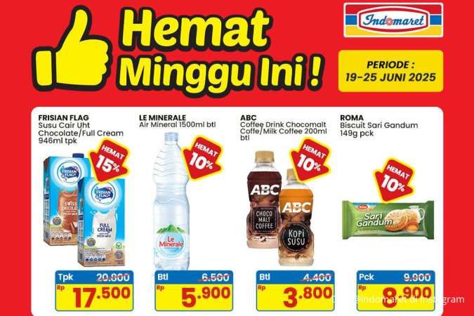 Promo Indomaret Weekend Juni 2025, Frisian Flag & Le Minerale Hemat Minggu Ini