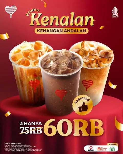 Promo Kopi Kenangan Kenalan Paket 3 Minuman