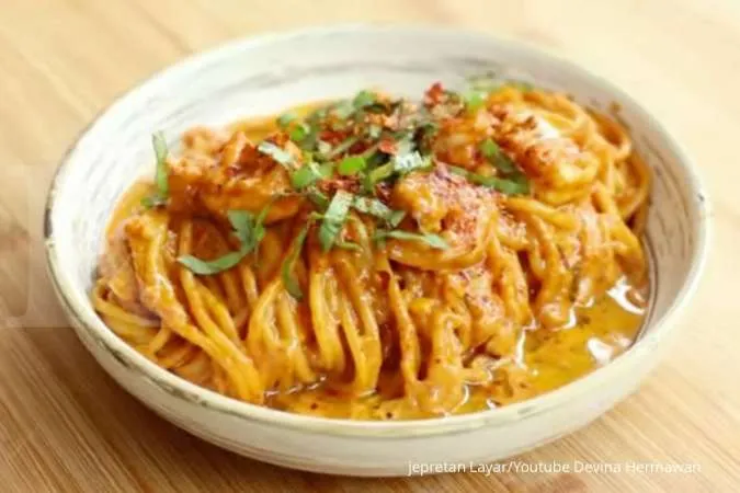 Simak Resep dan Cara Membuat Spaghetti Rose ala Kafe Korea