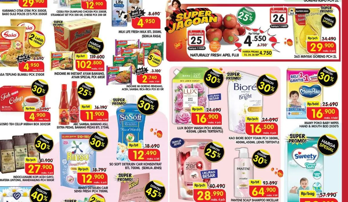 Promo Superindo Hanya Hari Ini 25 September 2024, Beli Apel Fuji Diskon 25%
