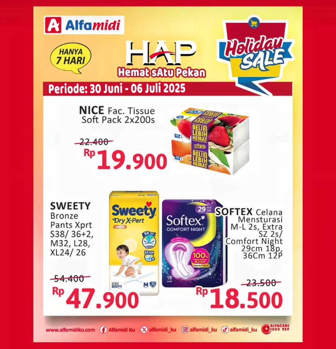 Promo Alfamidi Hemat Satu Pekan Periode 30 Juni-6 Juli 2025