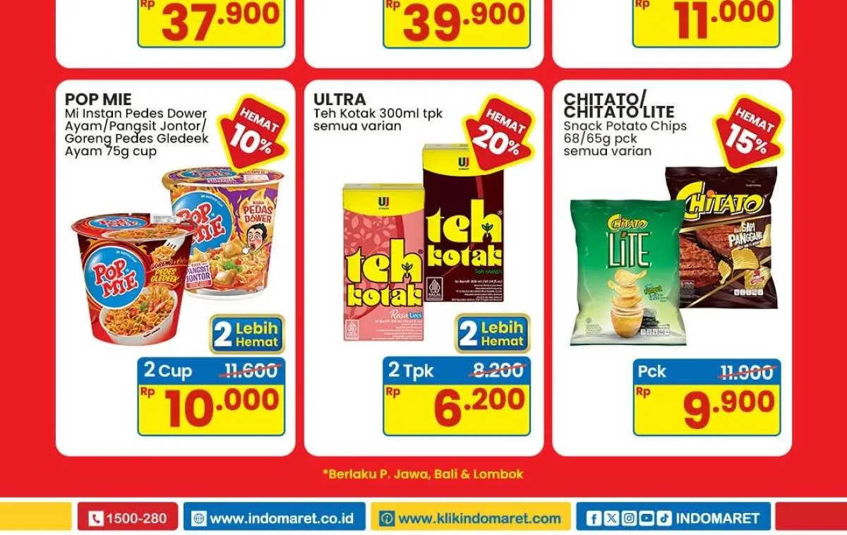 Promo Indomaret Weekend April 2025, Pop Mie & Teh Kotak Beli Banyak Lebih Hemat