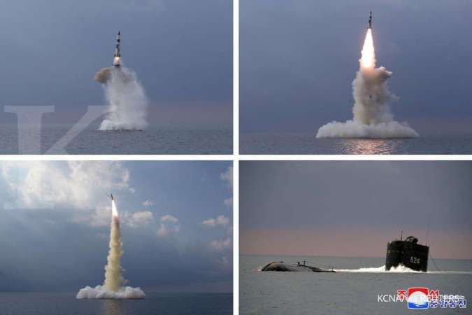 Rilis foto resmi, Korea Utara konfirmasi peluncuran rudal balistik dari kapal selam