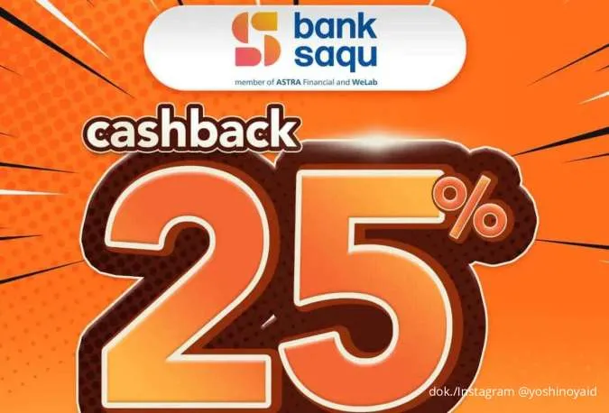 Promo Yoshinoya x Bank Saqu September 2025, Bayar Pakai QRIS Dapat Cashback 25% 