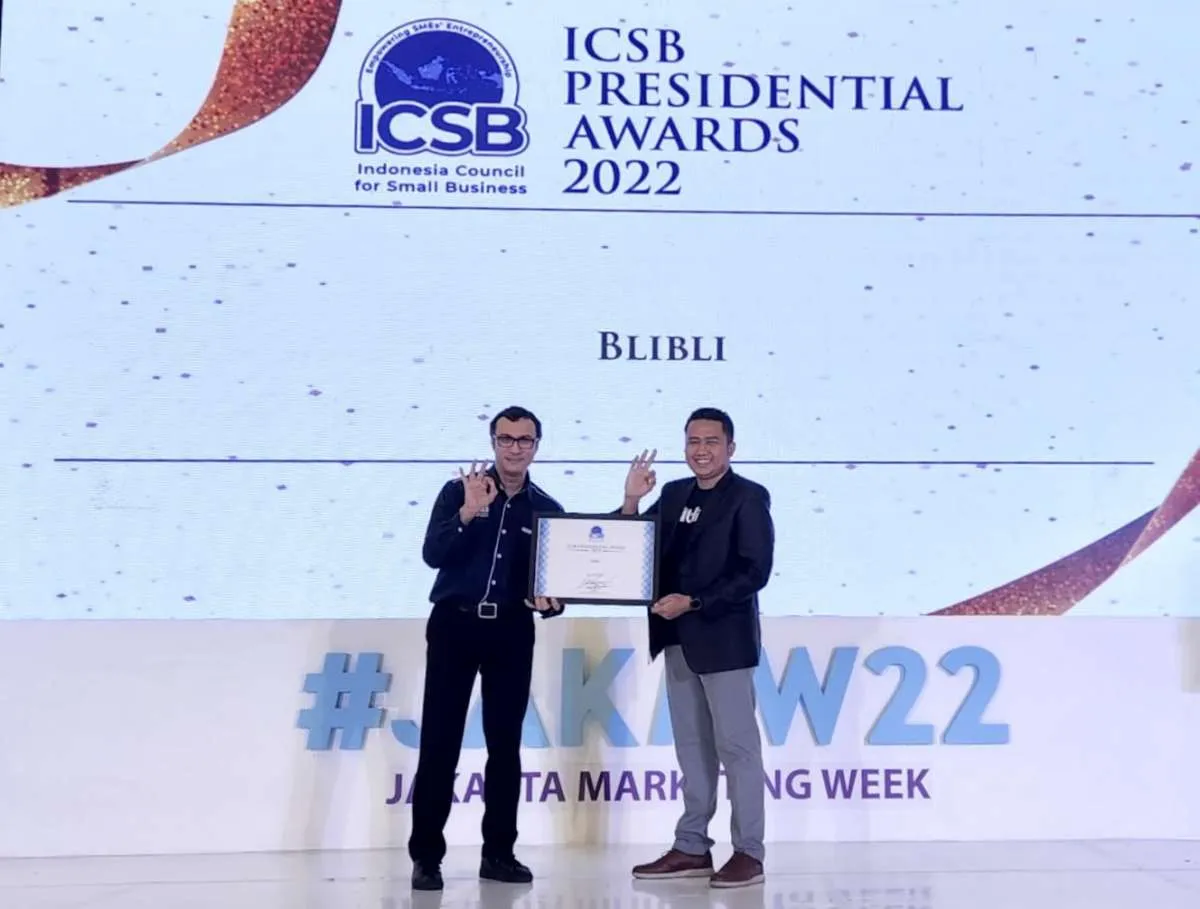 Berperan Aktif Dukung Kemajuan UMKM, Blibli Raih Penghargaan ICSB Presidential Award