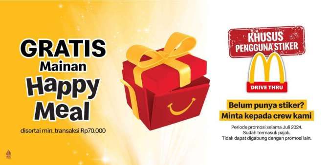 Promo McD Chicken Festival Gratis Ayam hingga Gratis Mainan Happy Meal 1-30 Juli 2024