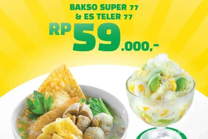 Promo Es Teler 77 Paket Bakso Super Hemat & Minuman Baru di Bakmi GM yang Asam Segar