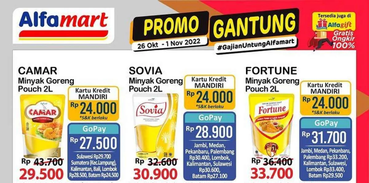 Promo JSM Alfamart Hari Ini 29 Oktober 2022, Belanja di Promo Gajian Untung