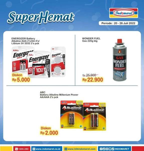 Promo Indomaret Super Hemat Mingguan Terbaru 20-26 Juli 2022