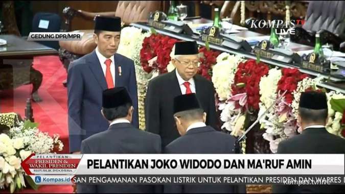 Sah, Jokowi-Ma'ruf resmi dilantik jadi presiden dan wapres periode 2019-2024