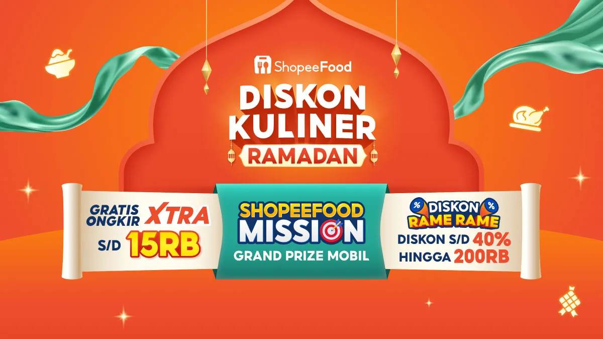 Ramadan Hemat, ShopeeFood Tebar Diskon Kuliner Mencapai Rp200 Ribu