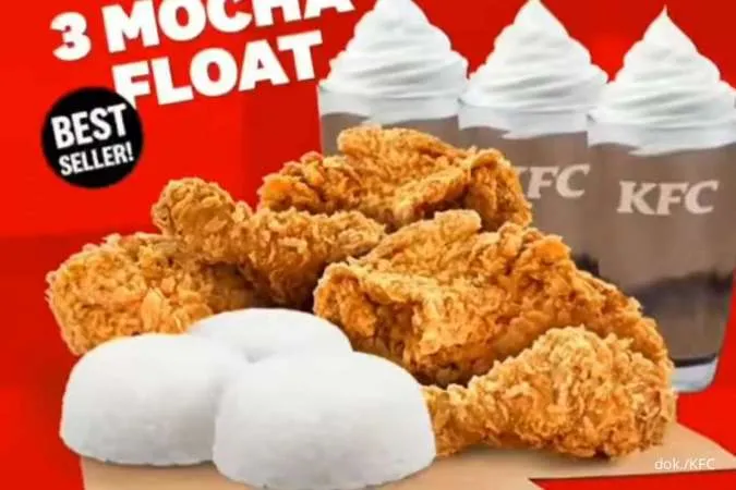 Promo KFC Terbaru 2022, Paket Value Serbu Senin-Rabu Isi 5 Ayam, 3 Nasi, dan 3 Float