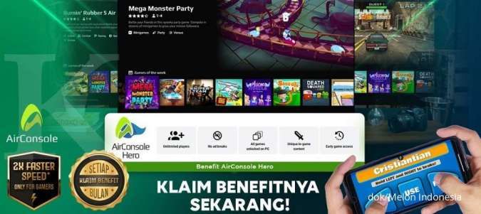 Tak perlu beli konsol untuk nge-game, Melon Indonesia mendatangkan AirConsole
