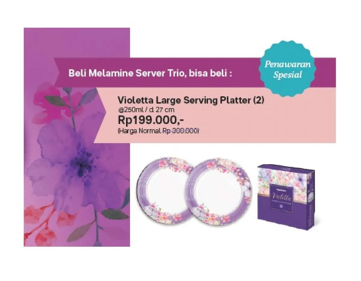 Piring & mangkok melamine murah hanya di promo Tupperware Juli 2021