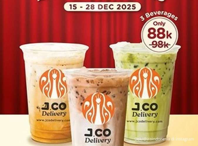Promo J.CO Terbaru 15-28 Desember 2025, Paket 3 Minuman Lebih Hemat
