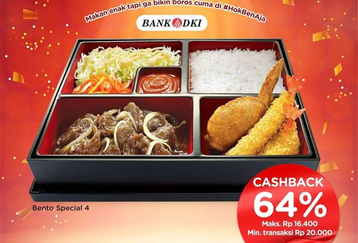 Promo HokBen dengan Bank DKI, BSI & BCA Syariah Bulan April 2025, Ada Cashback 64%