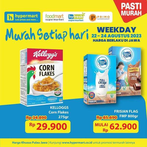 Katalog Harga Promo Hypermart Terbaru 22-24 Agustus 2023, Promo Diskon Weekday