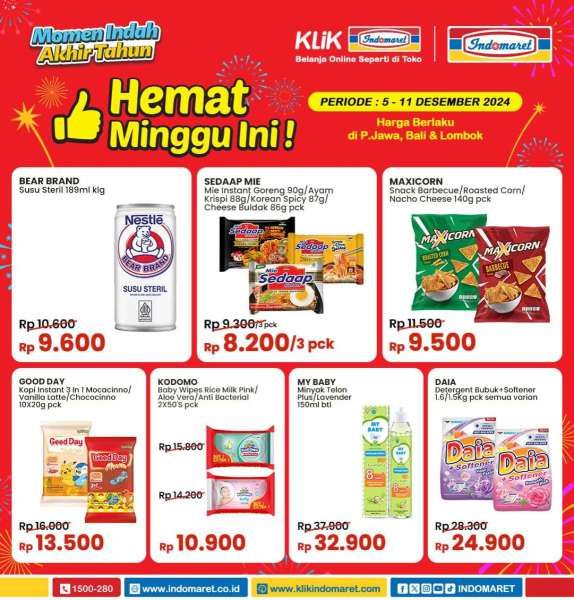 Promo Indomaret Weekend Desember 2024 Spesial Hemat Minggu Ini