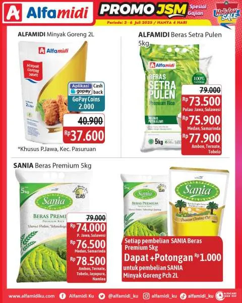 Promo JSM Alfamidi Hanya 4 Hari Periode 3-6 Juli 2025