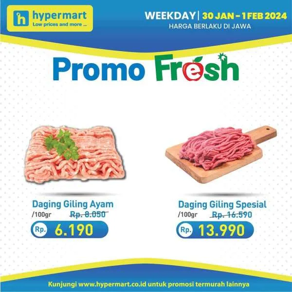 Promo Hypermart Hyper Diskon Weekday Periode 30 Januari-1 Februari 2024