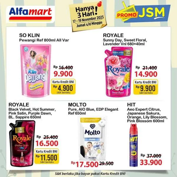 Promo JSM Alfamart Terbaru 17-19 November 2023, Promo Hanya 3 Hari